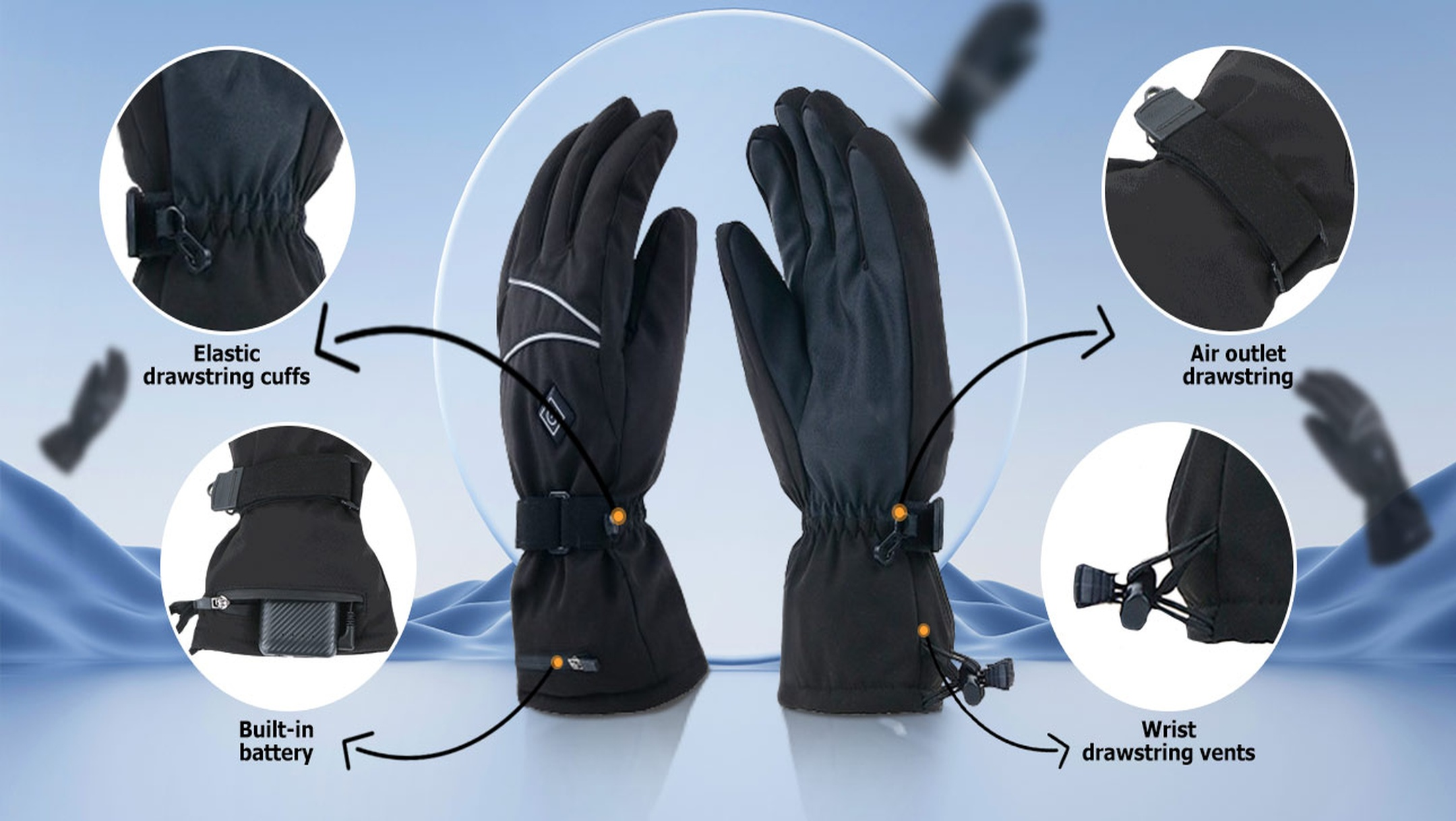 showing benefit of Hotjak Heated Gloves